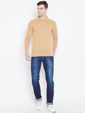 solid brown pocket t-shirt - 15836115 - Standard Image - 4
