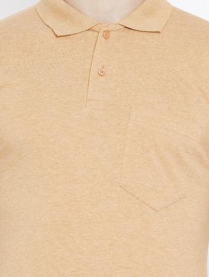 solid brown pocket t-shirt - 15836115 - Standard Image - 5