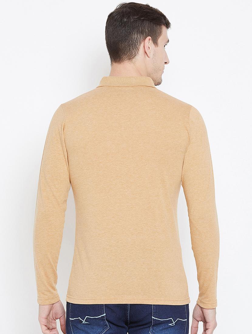 solid brown pocket t-shirt - 15836115 - Zoom Image - 3