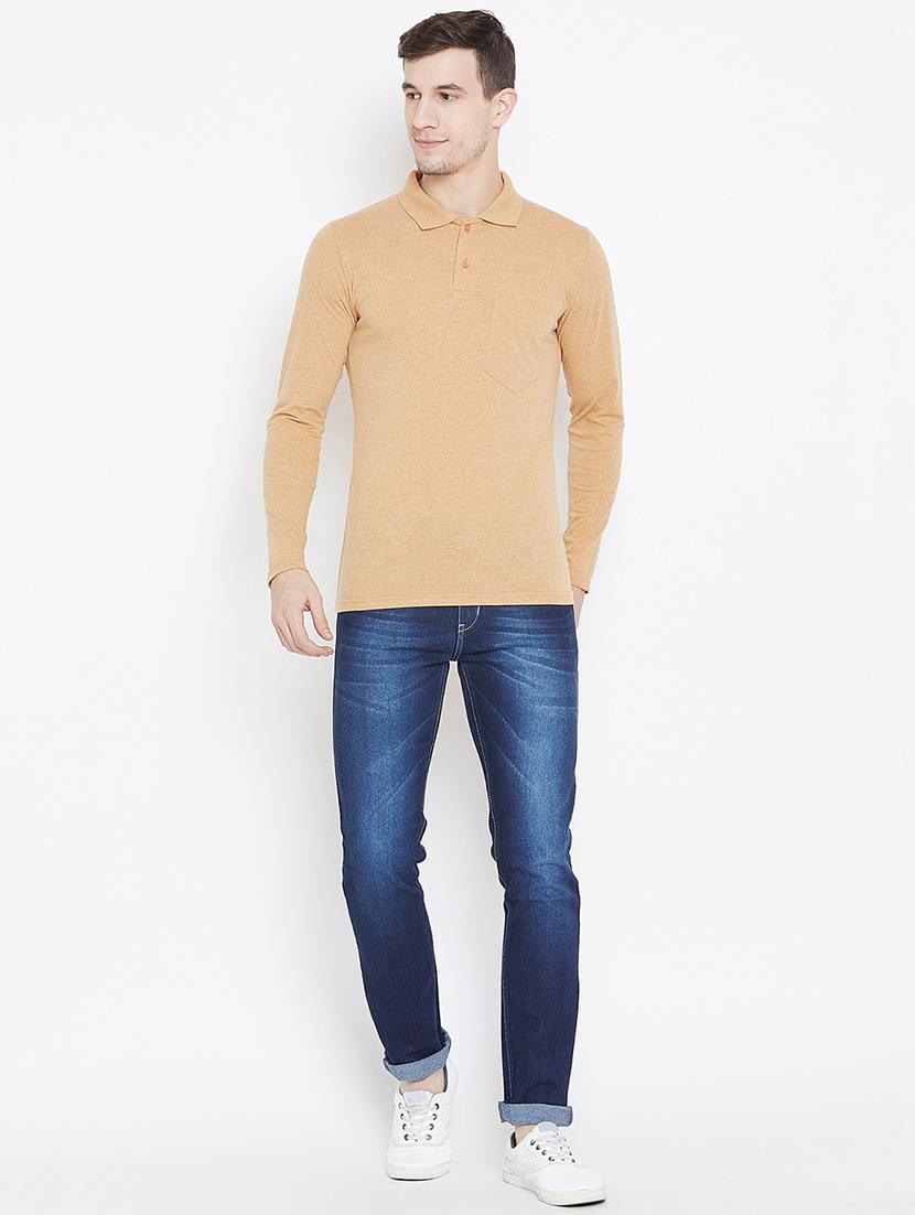 solid brown pocket t-shirt - 15836115 - Zoom Image - 4