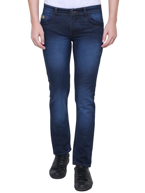blue cotton washed jeans - 15838556 - Standard Image - 1
