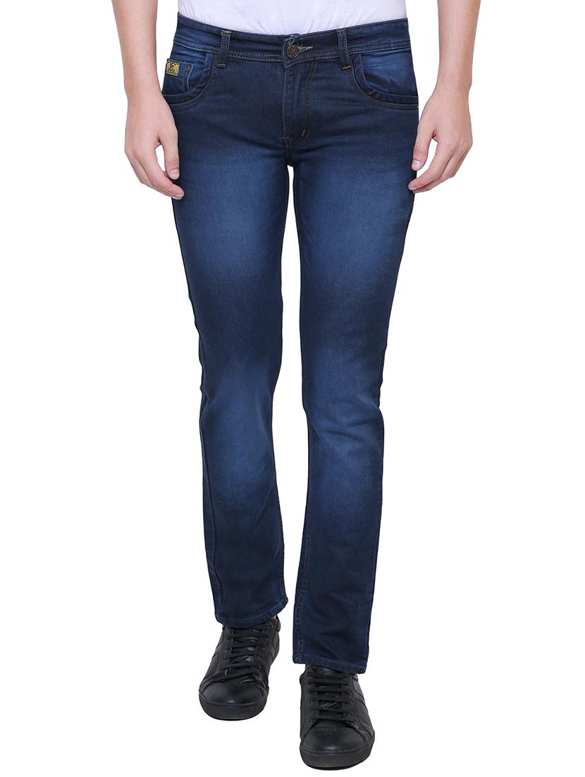 blue cotton washed jeans - 15838556 - Zoom Image - 1
