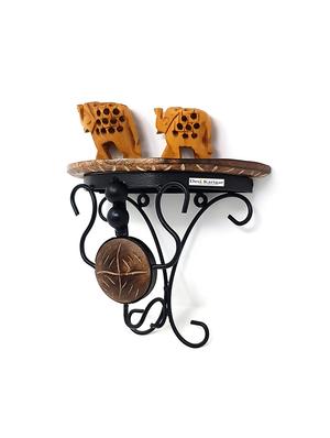 wood & wrought iron hand carved big wall bracket combo pack of 3 - 15838983 - Standard Image - 3