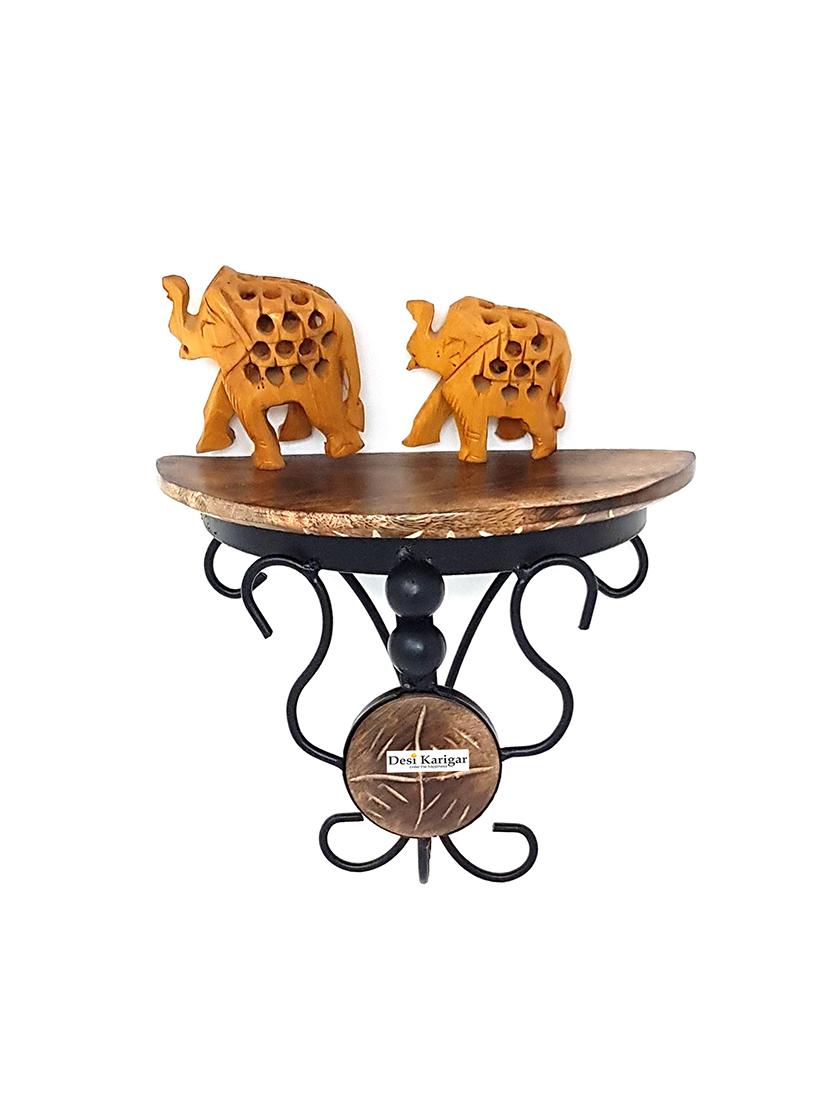 wood & wrought iron hand carved big wall bracket combo pack of 3 - 15838983 - Zoom Image - 2