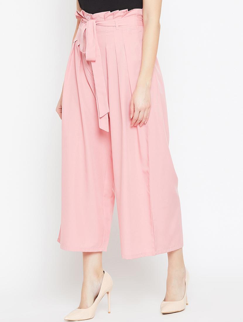 paper bag waist pleated palazzo - 15839384 - Zoom Image - 2