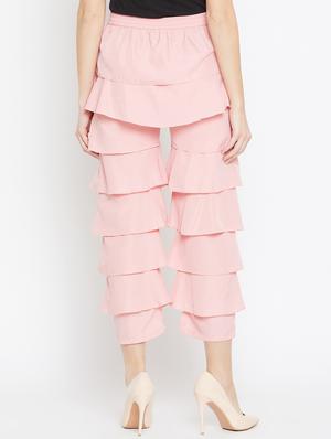 baby pink layered ruffle trouser - 15839389 - Standard Image - 3