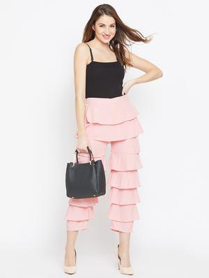 baby pink layered ruffle trouser - 15839389 - Standard Image - 4