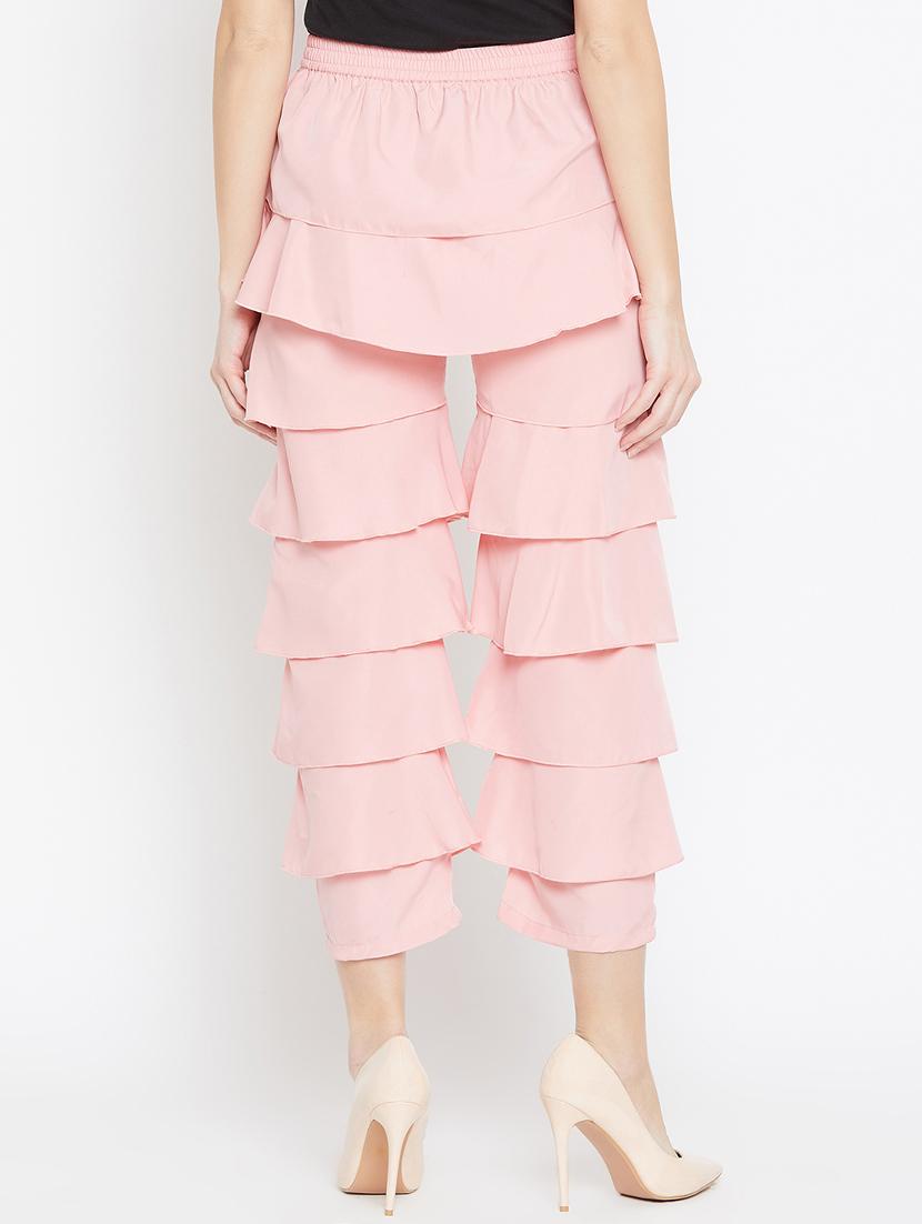 baby pink layered ruffle trouser - 15839389 - Zoom Image - 3