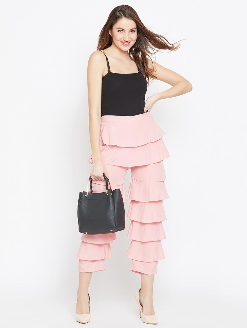 baby pink layered ruffle trouser - 15839389 - Zoom Image - 4