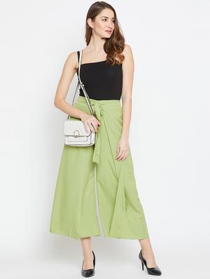 tie front layered palazzo - 15839394 - Standard Image - 4