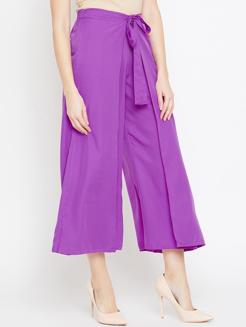 tie front layered palazzo - 15839395 - Zoom Image - 2