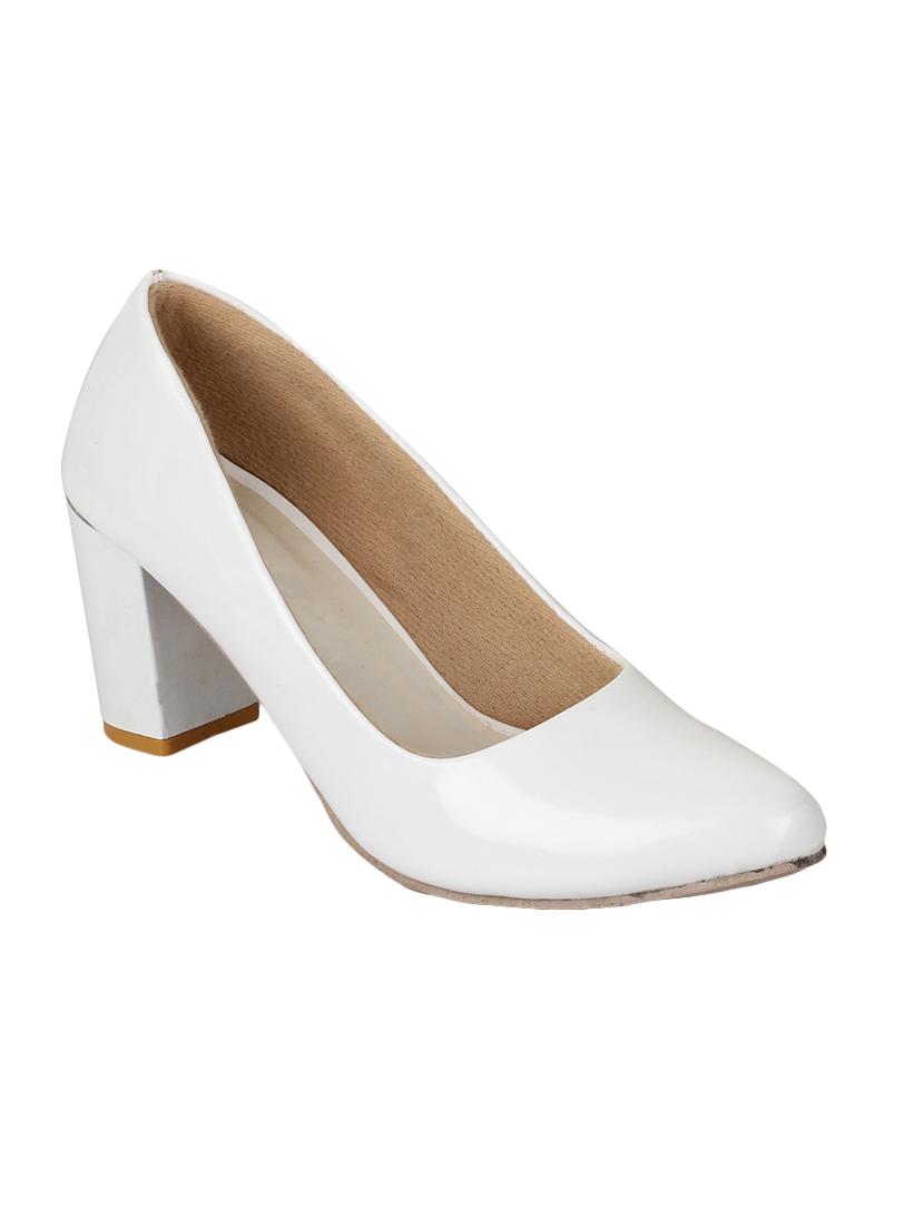 white slip on pumps - 15839683 - Zoom Image - 1