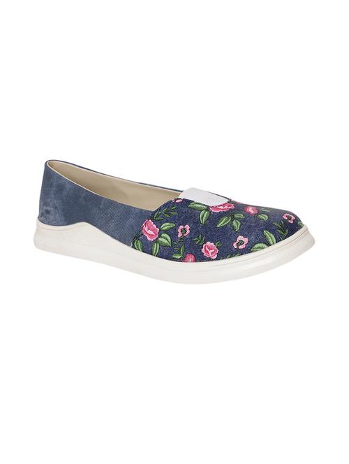 blue slip on casual shoes - 15840268 - Standard Image - 1