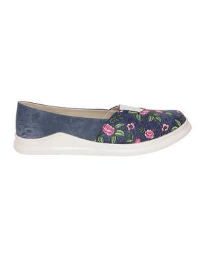 blue slip on casual shoes - 15840268 - Standard Image - 2