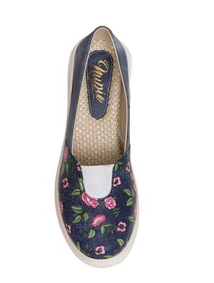 blue slip on casual shoes - 15840268 - Standard Image - 4