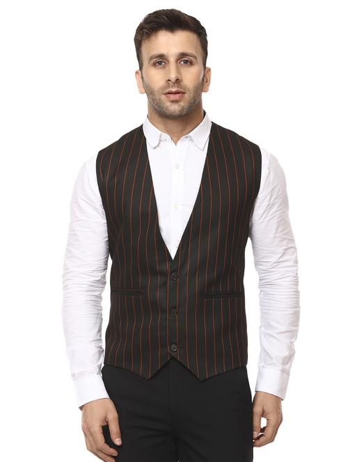 black cotton waist coat - 15840504 - Standard Image - 1
