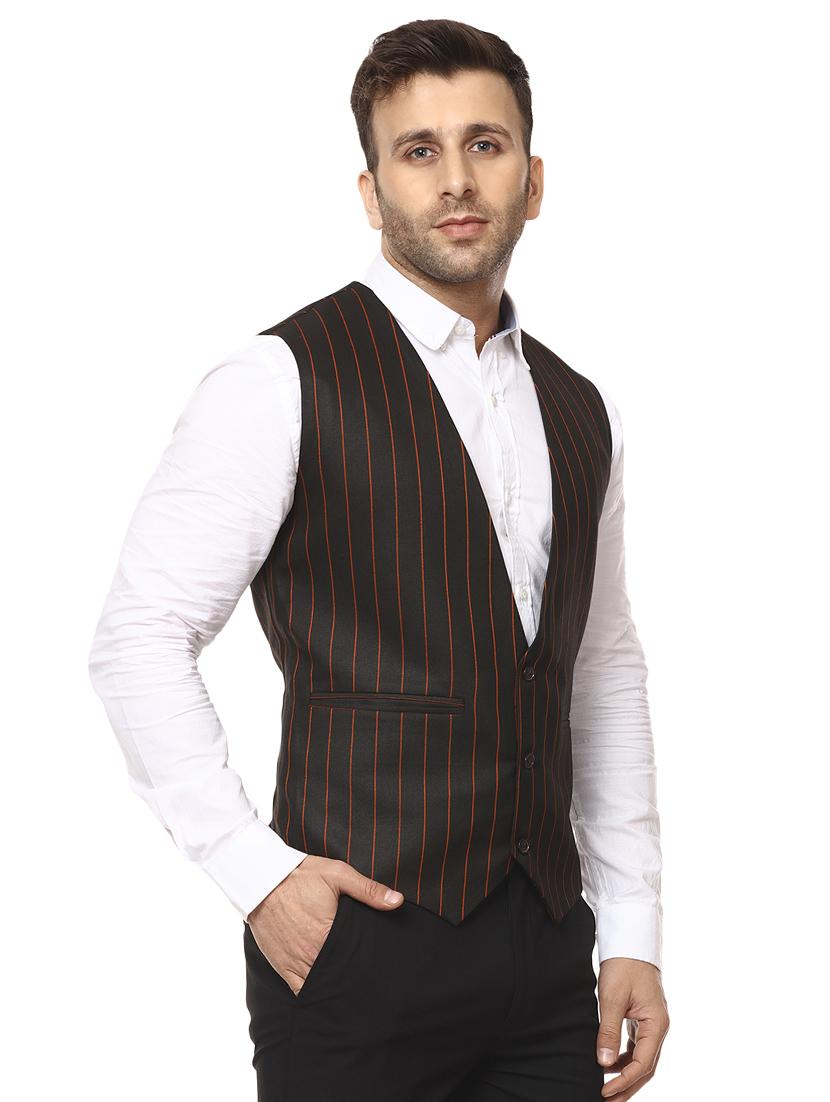 black cotton waist coat - 15840504 - Zoom Image - 2