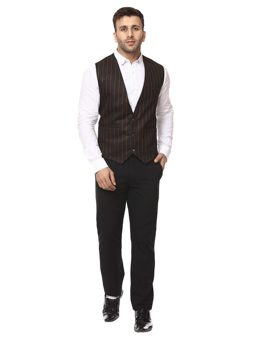 black cotton waist coat - 15840504 - Zoom Image - 4