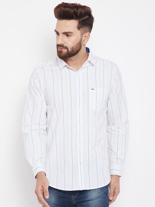 white striped casual shirt - 15840843 - Standard Image - 1