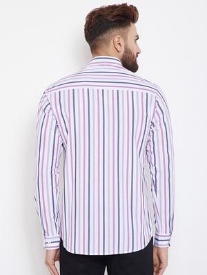 white striped casual shirt - 15840844 - Standard Image - 3