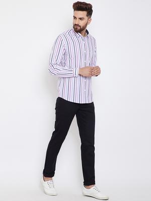 white striped casual shirt - 15840844 - Standard Image - 4
