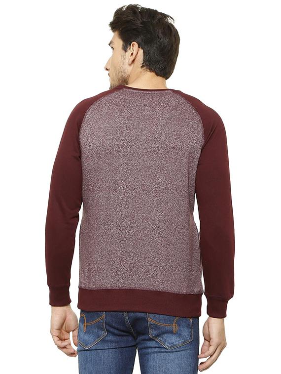 maroon printed raglan t-shirt - 15842900 - Zoom Image - 2