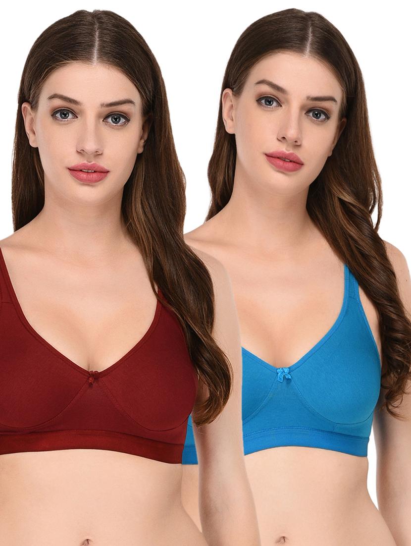 set of 2 bow patch sports bras - 15842994 - Zoom Image - 1