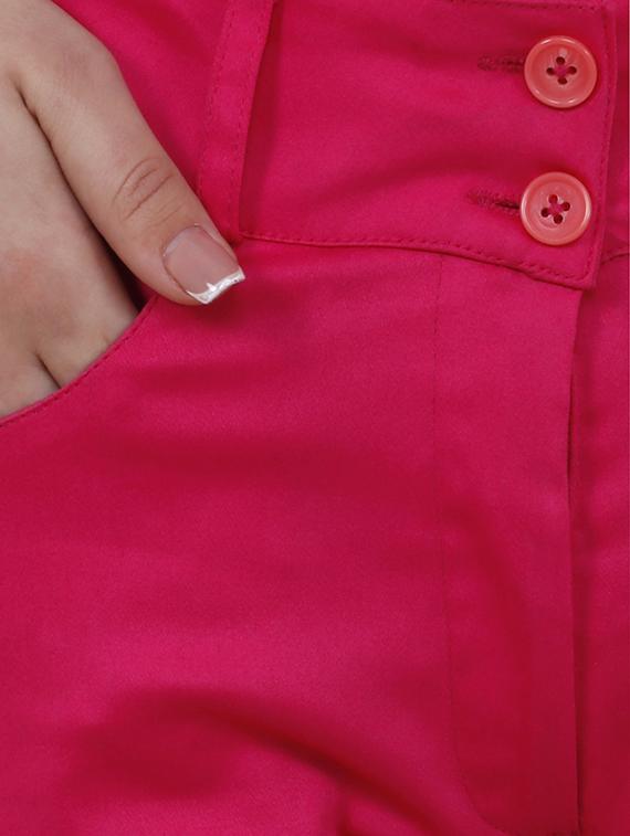 turn up hem button closure shorts - 15843078 - Zoom Image - 5
