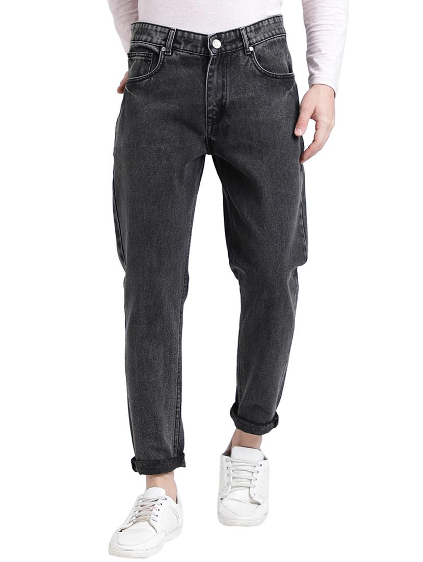 black cotton plain jeans - 15843118 - Zoom Image - 1