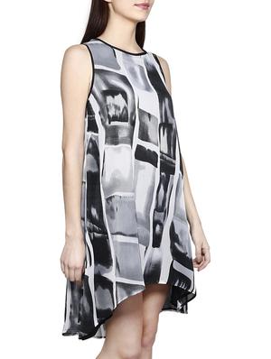 piping detail abstract high low dress - 15844885 - Standard Image - 2