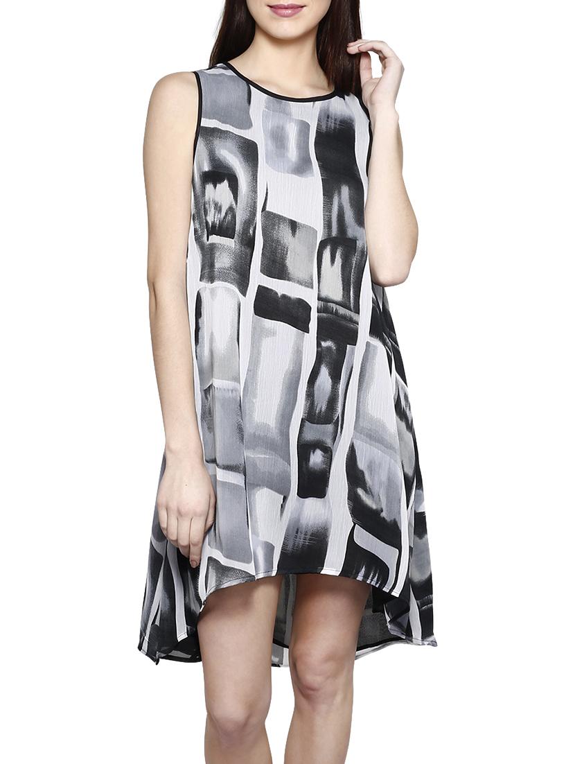piping detail abstract high low dress - 15844885 - Zoom Image - 1