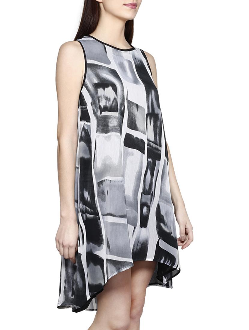 piping detail abstract high low dress - 15844885 - Zoom Image - 2