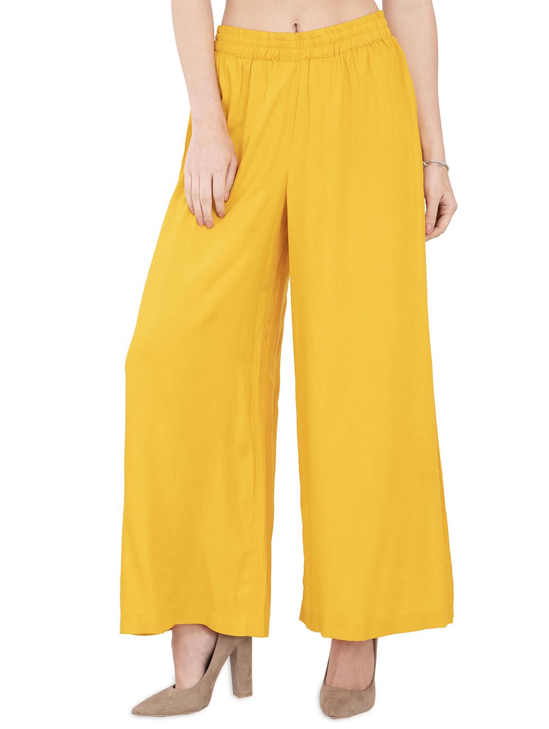 elasticated waist flared palazzo - 15845820 - Zoom Image - 1