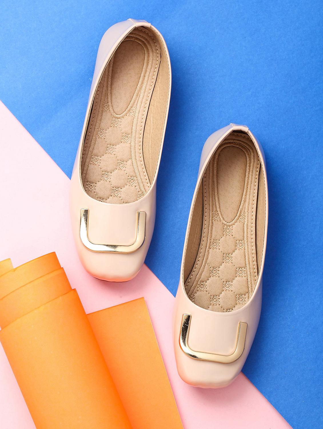 beige slip on ballerinas - 15846399 - Zoom Image - 1