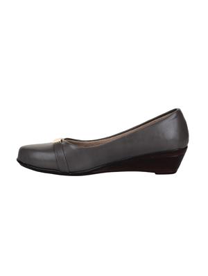 grey slip on wedges - 15846452 - Standard Image - 2