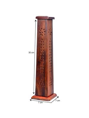 desi karigar wooden antique incense box - 15846662 - Standard Image - 3