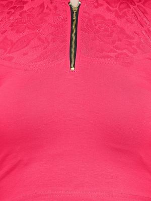 net solid blouse - 15846878 - Standard Image - 4