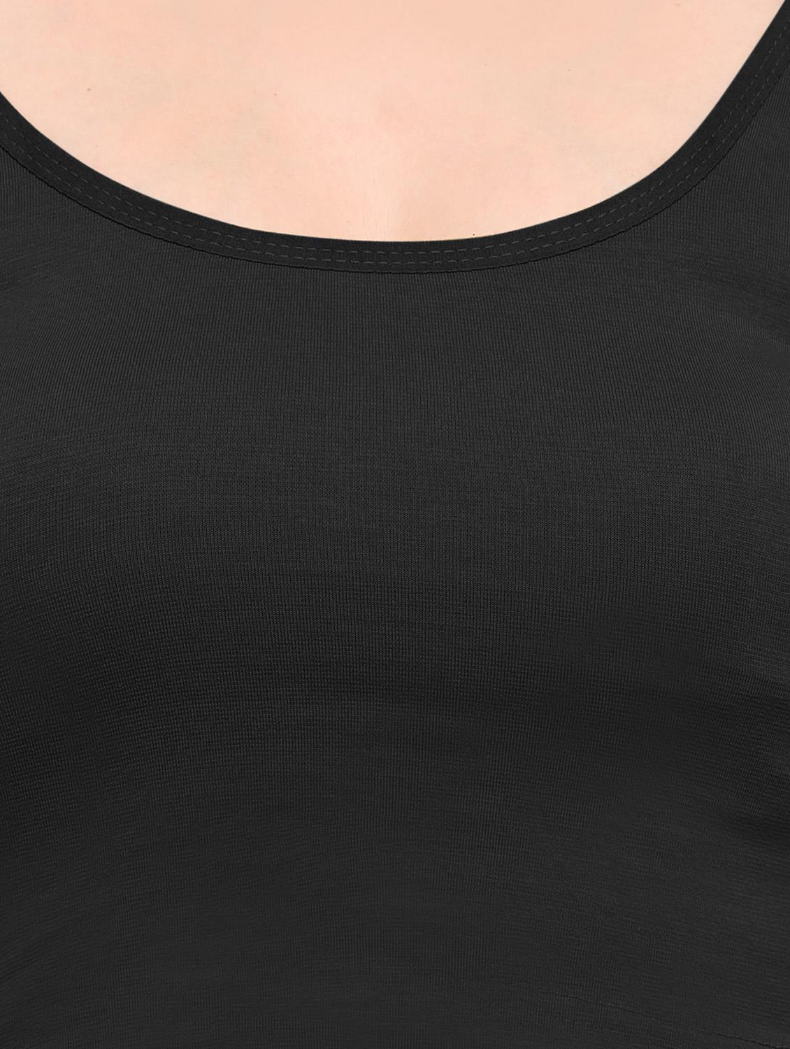 net sleeved solid blouse - 15846886 - Zoom Image - 4