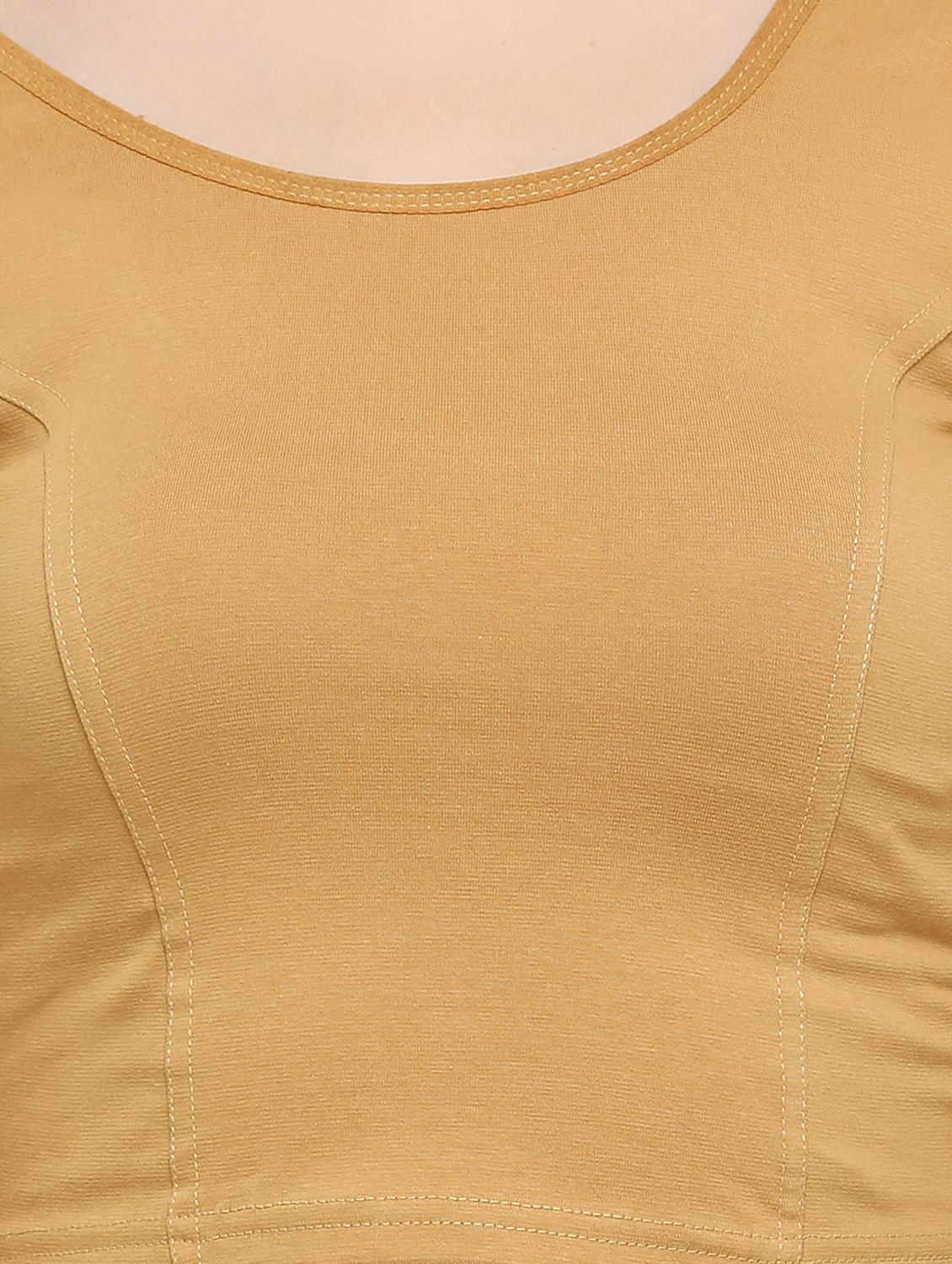 net sleeved solid blouse - 15846891 - Zoom Image - 4