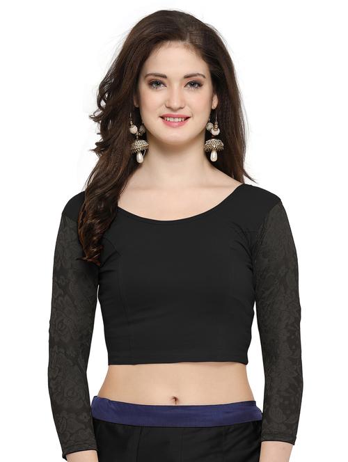 net solid blouse - 15846902 - Very Small Image - 1