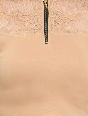 net solid blouse - 15846907 - Standard Image - 4