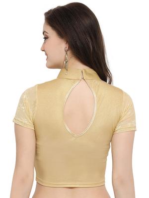 net solid blouse - 15846913 - Standard Image - 3