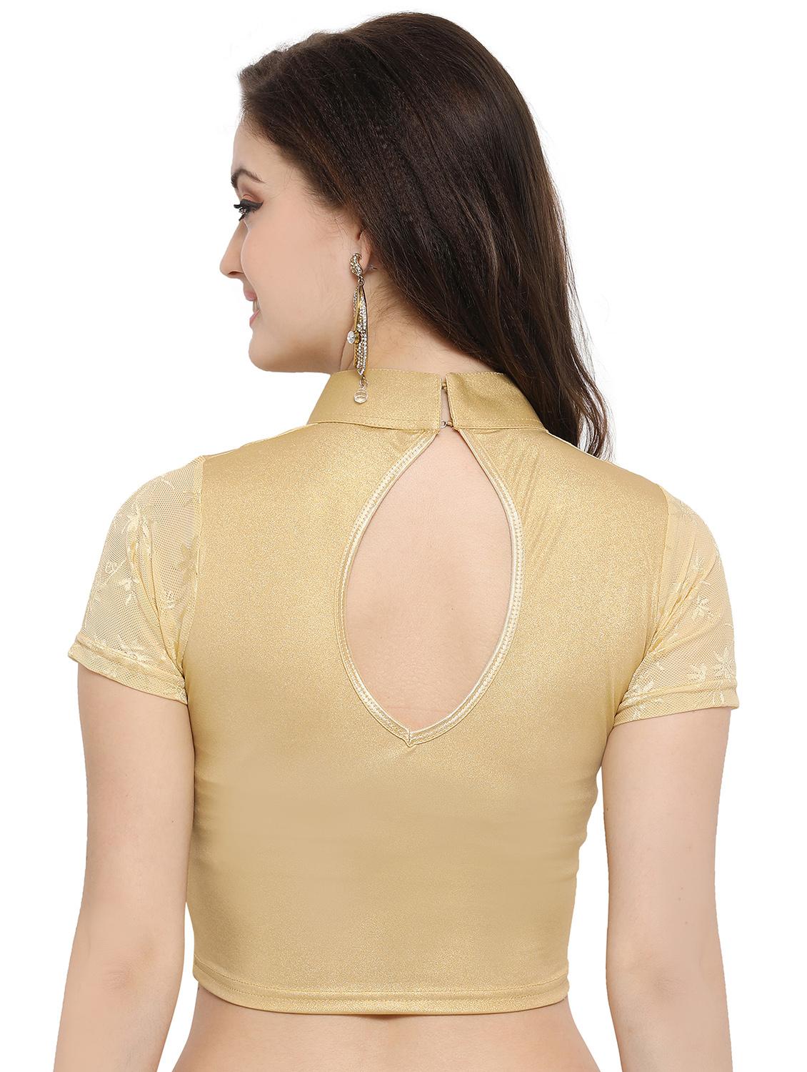 net solid blouse - 15846913 - Zoom Image - 3