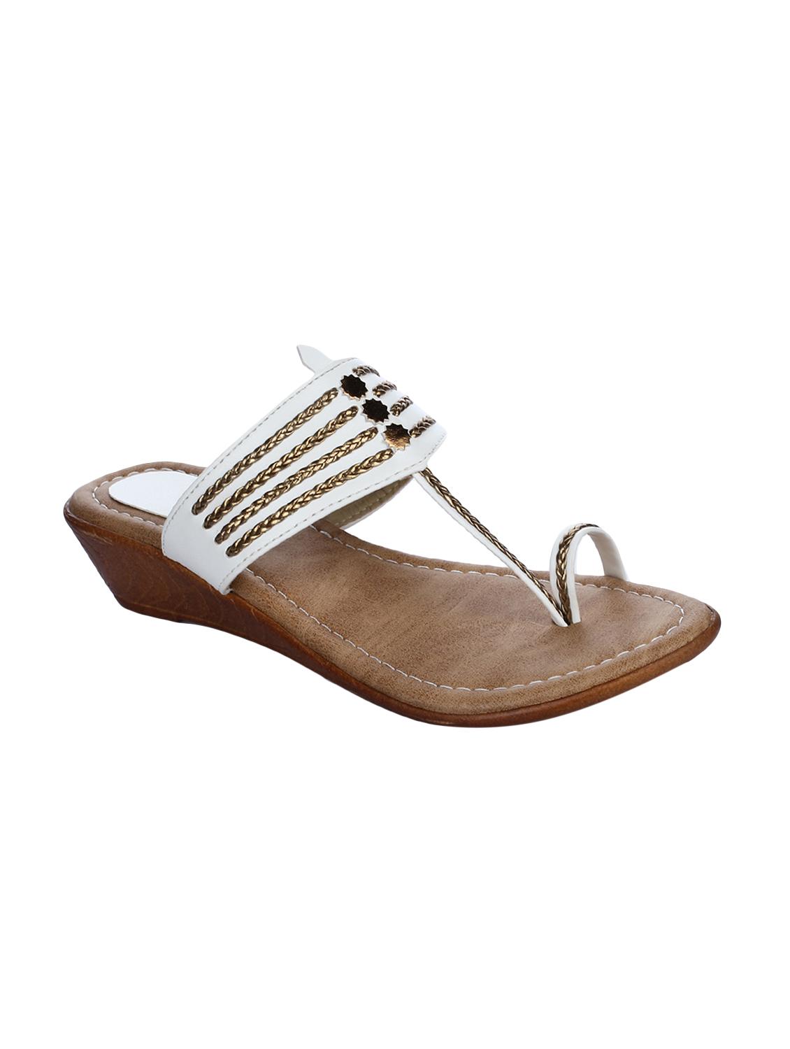white slip on wedges - 15847356 - Zoom Image - 1