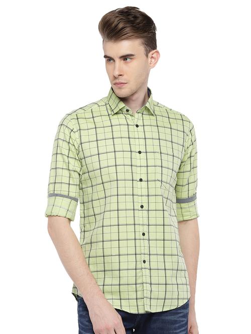 green checkered casual shirt - 15847370 - Very Small Image - 1