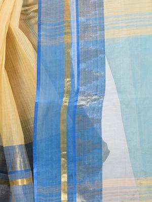 temple border self design saree - 15848324 - Standard Image - 3
