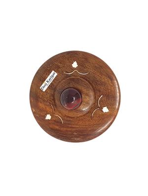 wooden bowl + free tea spoon ( brown, 4 inch ) - 15848730 - Standard Image - 3