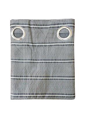 stripe grey cotton blend x inch door curtains (set of 2 ) - 15848814 - Standard Image - 2