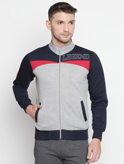 grey cotton sweatshirt - 15849001 - Standard Image - 1