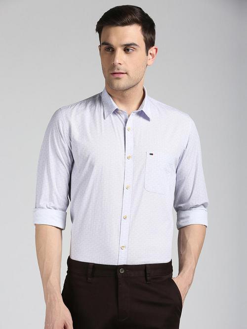 purple printed casual shirt - 15849310 - Standard Image - 1